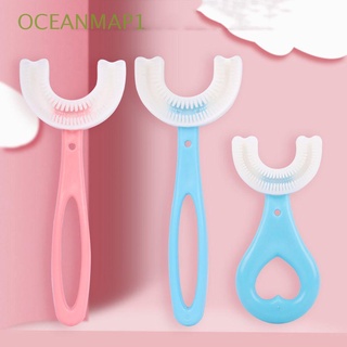 [oceanmap1] Cepillo De dientes De silicona para niños/cepillo De dientes De 2 A 12 años