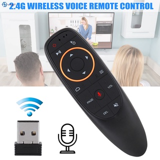 [sta] 2.4ghz fly air mouse inalámbrico control remoto de voz receptor usb para android tv box pc