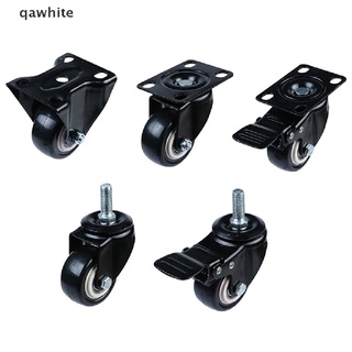 qawhite - ruedas giratorias de poliuretano (2 pulgadas, resistente, con placa superior de 360 grados)