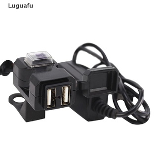 Luguafu Cargador De Manillar De Motocicleta Impermeable Dual USB 12V Con Interruptor Y Soportes MY