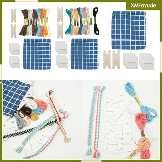 juego de tarjetas de tejer principiantes para telar o telar diy herramientas de tejido artesanal
