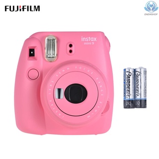 [enew] Mini cámara instantánea Fujifilm Instax 9 Cam con espejo De Selfie 2 pzs/batería Flamingo Rosa