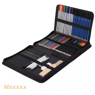 mnxxx suministros de dibujo 71 piezas lápices de colores lápices de dibujo conjuntos de cuaderno de bocetos