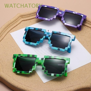 WATCHATORY Fashion Pixel Mosaic Sunglasses Toys for Children Gamer Robot Sunglasses Thug Life Sunglasses Gift Birthday/Party for Kids and Adults Retro Cosplay Favors/Multicolor