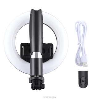 Pulgadas USB fotografía ajustable brillo vídeo 3 modos de transmisión en vivo Bluetooth remoto Selfie LED anillo de luces (1)
