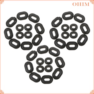 [Ohim] 36 piezas de ojal de goma de un solo Panel de carenado arandela para Honda motocicleta (1)