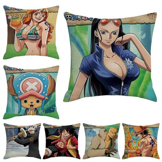 Yayan923 Anime Luffy One Piece Wanted impreso fundas de almohada para casa Hotel decorativo funda de almohada
