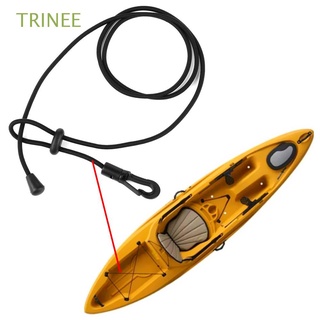 trinee 120 cm correa clip negro seguridad caña de pescar canoa kayak paddle accesorios botes de remo elástico de alta calidad titular de la correa cordón (1)