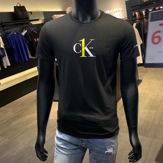 calvin klein/ kevin klein primavera/verano 2021 nuevo hombre camiseta de manga corta ck casual cuello redondo algodón negro