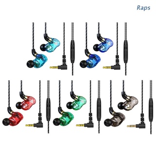Raps Noise Cancelling Earbuds Headset Sports In-ear Wired Plug-in Gaming Headphones Wired Earphone Bass Heavy 3.5mm Plug