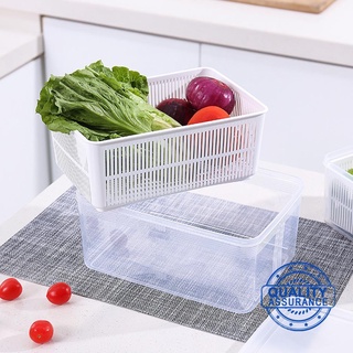 Freezer Storage Box Food Container Multifunction Kitchen Saver Plastic Box With Space Storage S5K8