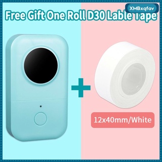 Handheld Price Tag Thermal Phone Label Maker with 1 Roll Paper White
