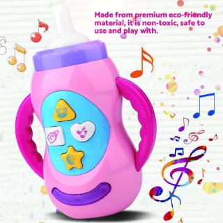 niños sonido música simulación botella de leche juguete bebé niños pequeños herramienta de aprendizaje temprano (2)
