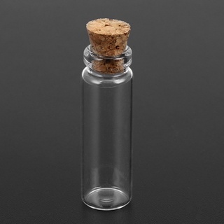 [en stock] 20pcs 11x32mm pequeño mini vacío transparente botellas de vidrio de corcho viales 2 ml (3)