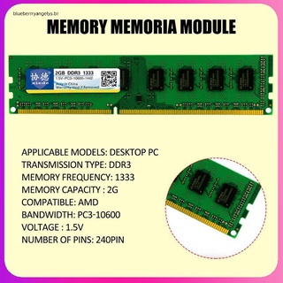 ddr3 1333 2g/4g/8g pc de escritorio memoria módulo pc3-10600 amd especialmente (2)