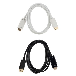 6ft 4K X 2K Puerto De Pantalla DP A HDMI compatible Con Cable Adaptador Convertidor Para Proyector (1)
