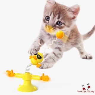 Juguete divertido para mascotas/juguetes interactivos para gatos con gato/palo de primavera/juguete para gatos/entretenimiento (7)