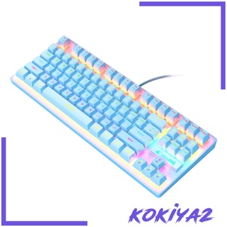 [Kokiya2] teclado mecánico con cable para juegos arco iris retroiluminado Windows Gamer (2)
