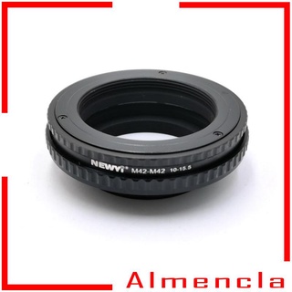 [ALMENCLA] M42-m42 10mm-15.5mm Metal Macro Focusing lente adaptador de montaje para piezas de cámara