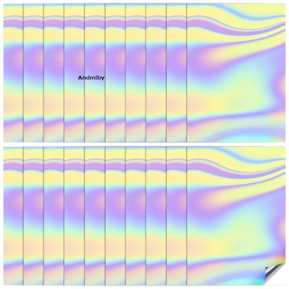 [ady] a4 holográfico imprimible vinilo pegatina de papel arco iris vinilo pegatina papel ydj (1)