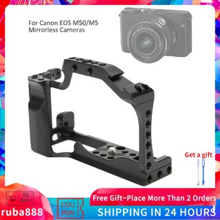 Ruba88 - plataforma de Metal para cámara, diseño de zapata fría, para Canon EOS M50/M5, sin espejo