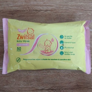 Zwitsal - toallitas sensibles para bebé (50 hojas, tejido húmedo para bebé)
