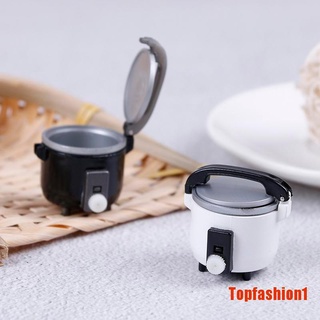 TOPON 1:12 miniatura arroz olla de alimentos vaporizador calentador de cocina utensilios de cocina casa de muñecas