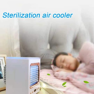 portátil acondicionador de aire con colorido led luz enfriador de aire con humidificador personal aire acondicionado ventilador para habitación oficina
