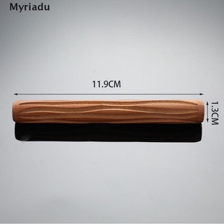[myriadu] herramientas de cerámica para tallar en madera, textura de cerámica, rodillo de barro, barra de patrón en relieve.
