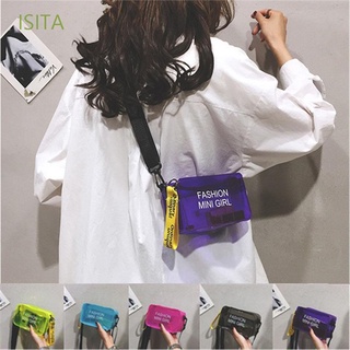 ISITA Moda Bolso De Hombro Niñas Transparente Jelly Bag Mensajero Mujeres Mini Dulce PVC Bolsos Crossbody/Multicolor