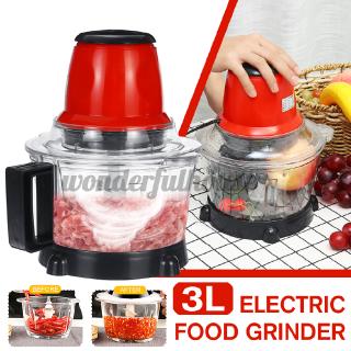 300w 3l eléctrico licuadora picadora de alimentos cortador de verduras picadora de carne molinillo de carne procesador de la máquina [220v] (1)