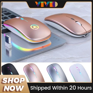 2.4GHz Wireless Optical Mouse Mice USB Rechargeable RGB For PC Laptop Computer ♣+