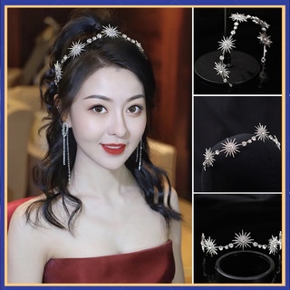 corona diadema starlight simple boda tocado accesorios de pelo joyería de novia tocado de dama de honor