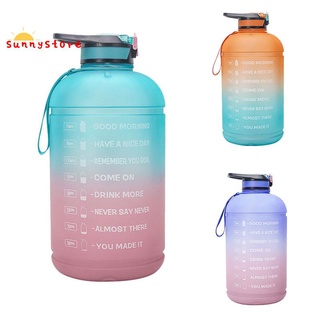 L botella de agua con paja y doble mango, hidratación de agua con marcador de tiempo motivacional para actividades al aire libre-A