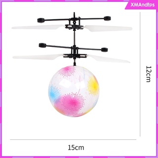 luz led eléctrica bola volador helicóptero rc sensor drone ufo colorido niños juguetes (8)