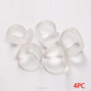 4 piezas de silicona flexible borde de seguridad del bebé parachoques protector transparente escritorio esquina cojín (1)