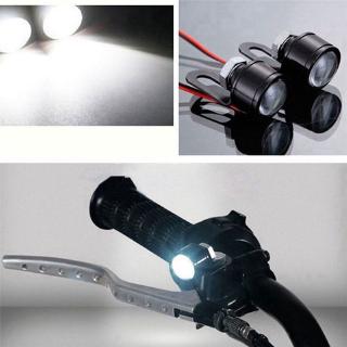 2 pzs foco de luz LED/faro de niebla para manubrio de Motocicleta (7)