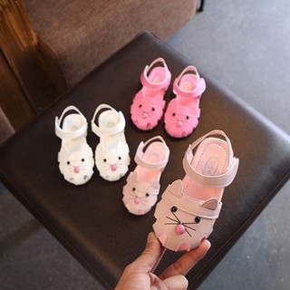 babyshow sandalias de verano para bebé niña pu zapatos de dibujos animados (2)