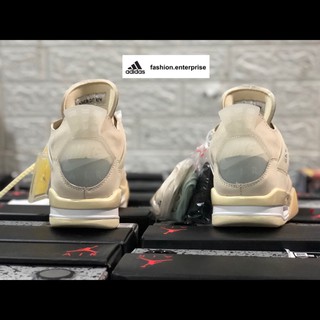 nike off-white x air jordan 4 sail zapatos de baloncesto (3)