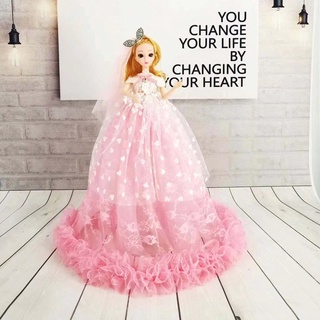 40cm Romance de una adolescente Barbie vestido de novia princesa muñeca pretender juguetes dar niña cumpleaños niños (2)