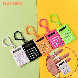 powerfultop@!~ carcasa de plástico de 8 dígitos mini calculadora electrónica llavero color aleatorio pop