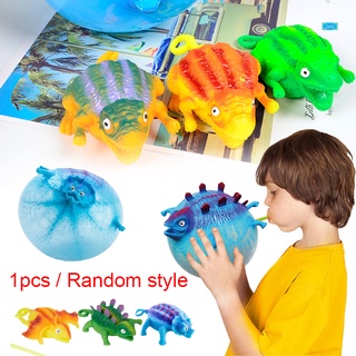juguete de ventilación de dinosaurio inflable tpr animal globo bola reutilizable suave juguete regalo para niños