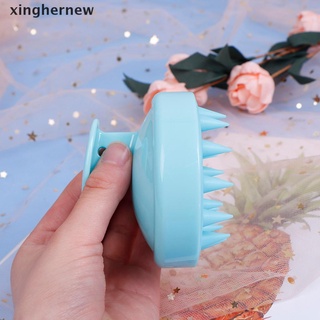 [xinghernew] cepillo de masaje para el cuero cabelludo corporal, peine de silicona, champú, peine para lavar el cabello (2)