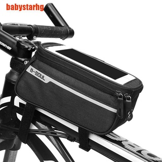[babystarhg] bolsa frontal impermeable para bicicleta de montaña, soporte para teléfono móvil