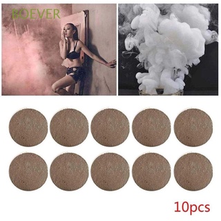 BOEVER Portable Smoke Cakes Photography Props Smoke Cake Pills White Smoke Cakes Halloween Decoration Stage Supplies Round Combustion Party Supplies Photography Aids Smoke Pills