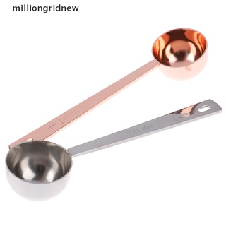 [milliongridnew] cuchara de café exacta de 15 ml de acero inoxidable medidor de mango largo cuchara