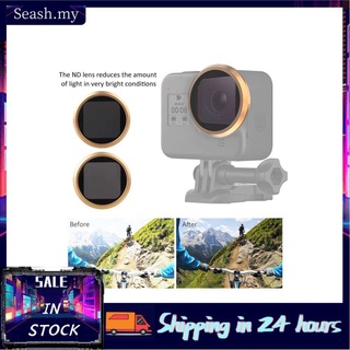 Seashorehouse JUNESTAR ND8 ND16 CPL filtro lente polarizador impermeable ajuste para GOPROS HERO 8 Polar