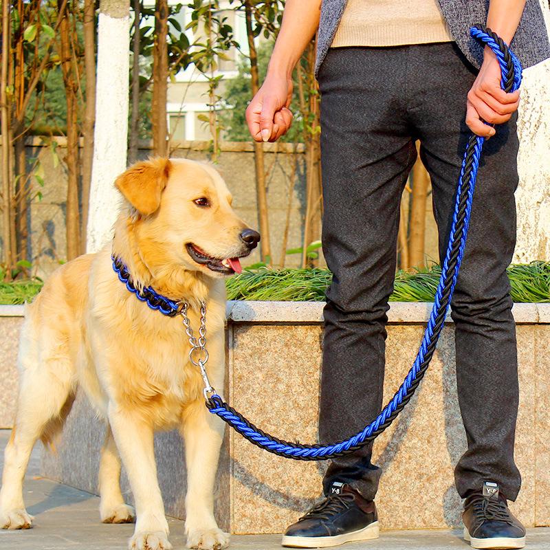 Collar De cuerda Para perros y correas Estéreo/Conjunto De collar Para perros Grandes (1)