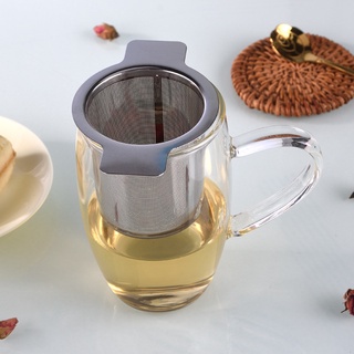 1 pza colador de drenaje de té de malla de acero inoxidable 304 reutilizable para el hogar