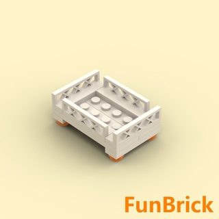 [accesorios minifigures] [ofertas del evento] lindo bebé cama modelo compatible lego bloques juguetes pretender decoraciones de juego adorno
